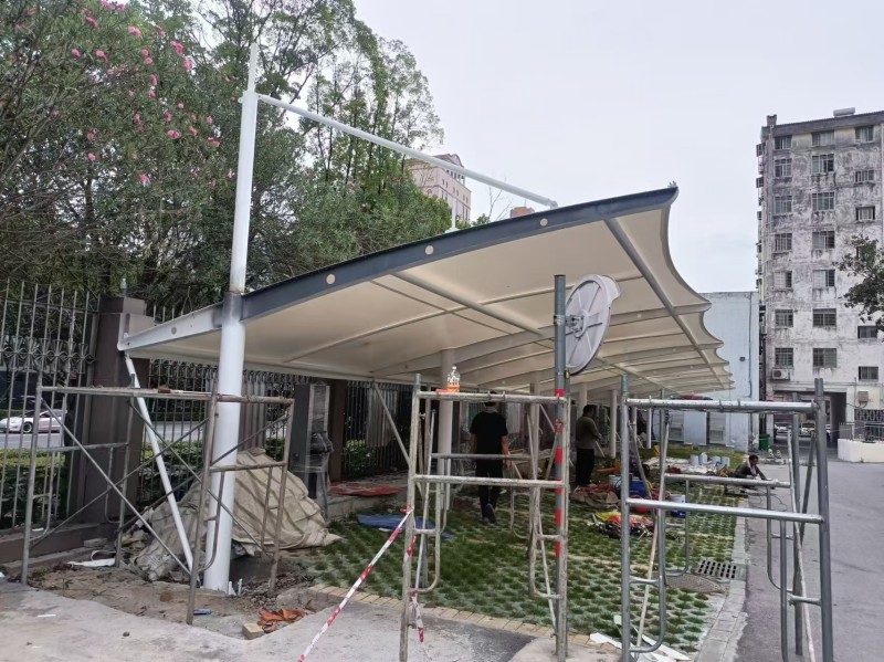 南通市新能源充电桩膜结构车棚建设，2026热门工程方案-1